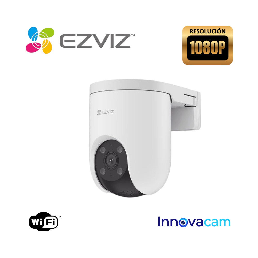 CÁMARA SEGURIDAD EZVIZ EXTERIOR GIRATORIA 360° H8C WIFI 1080P - 1