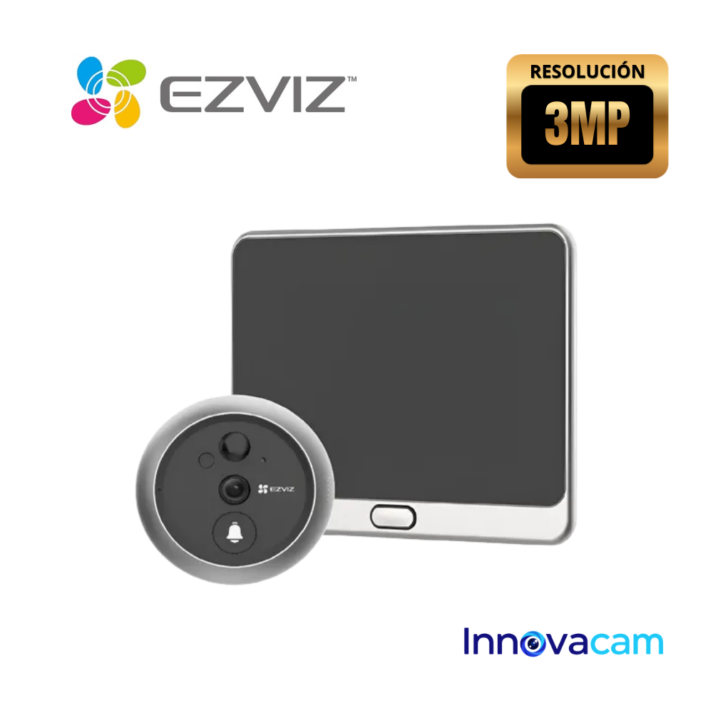 MIRILLA INTELIGENTE EZVIZ DP2 3MP CON PANTALLA Y WIFI - 1