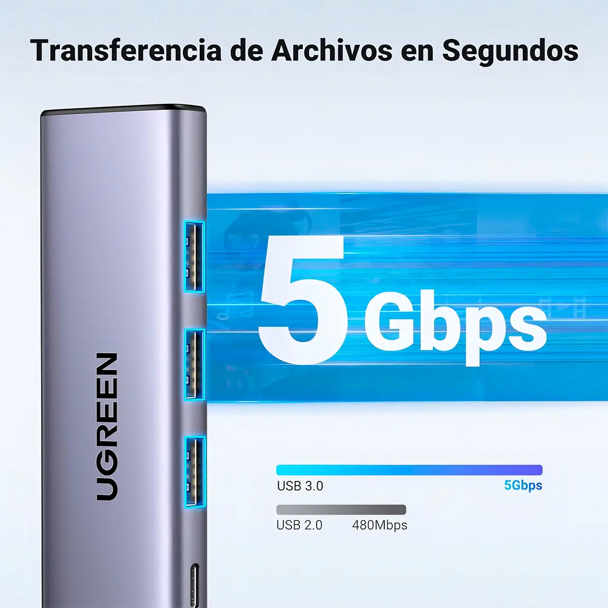 ADAPTADOR USB-C UGREEN 6-IN -1 CM511 - 3