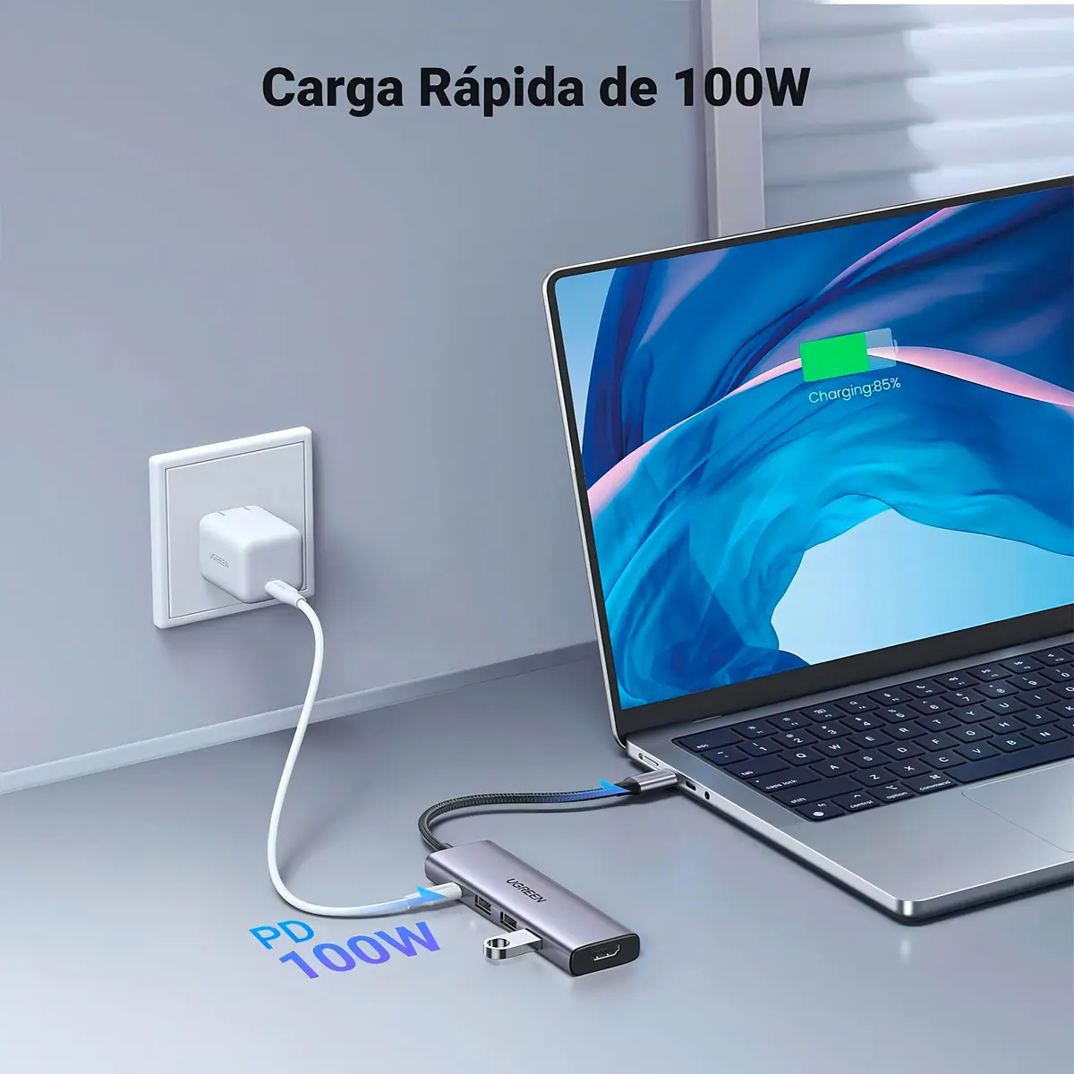 ADAPTADOR USB-C UGREEN 6-IN -1 CM511 - 4