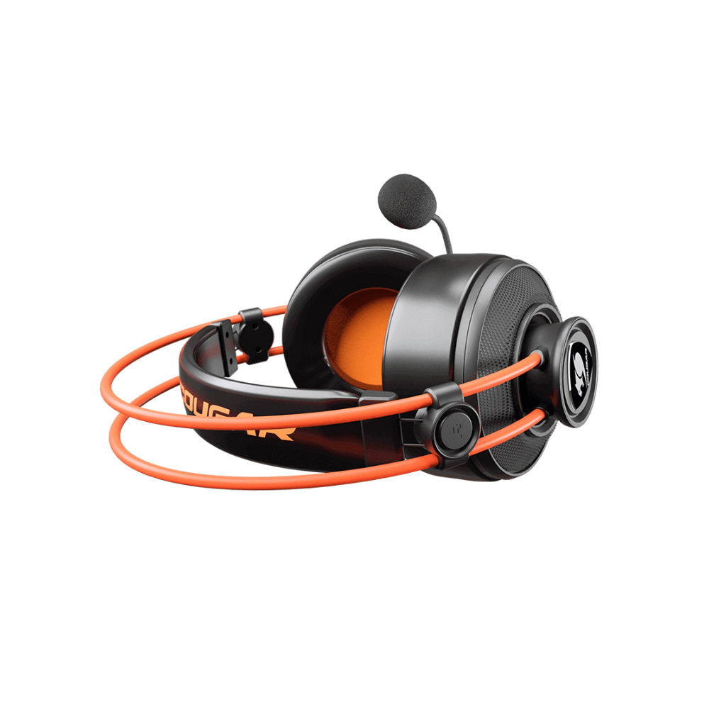 AUDÍFONO GAMING COUGAR IMMERSA TI CABLEADO 3.5MM NEGRO/NARANJA - 3H300P40T.0001 - 4