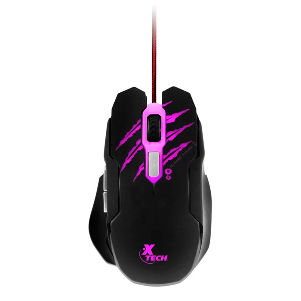 MOUSE GAMER XTECH LETHAL HAZE XTM-610 ILUMINACIÓN LED USB - 4