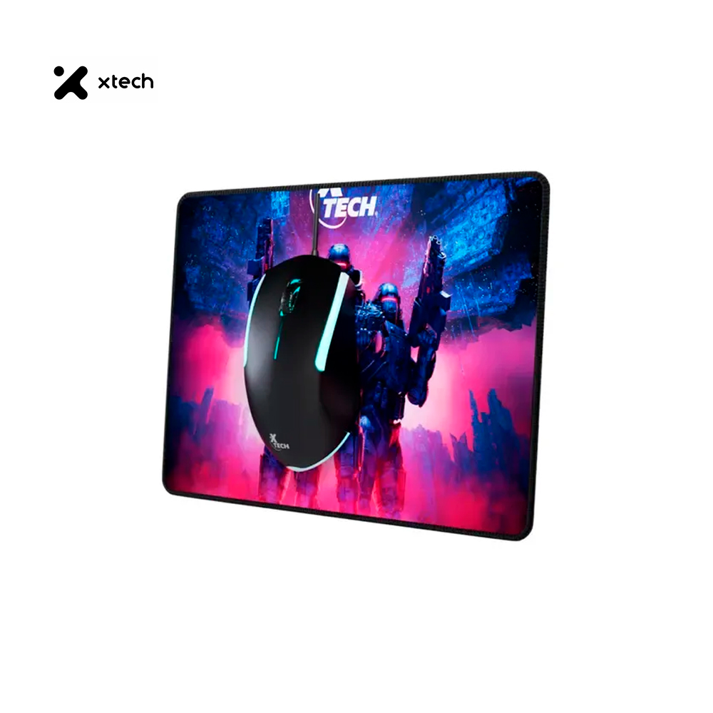 COMBO GAMING XTECH HASHA XTK-535S TECLADO MULTIMEDIA LED + MOUSE + PAD - 5