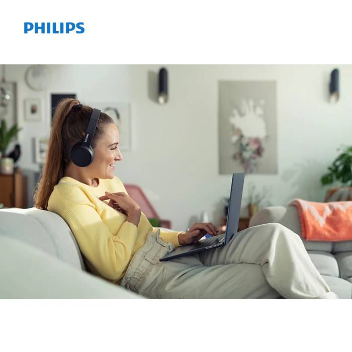 AUDÍFONOS BLUETOOTH PHILIPS TAH4205BK CON MICRÓFONO Y BASS BOOST 29H DE BATERÍA - 4