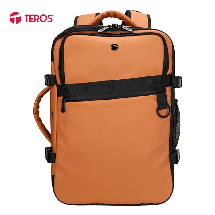MOCHILA TEROS VIAJE TE-9038BW PARA LAPTOP 15.6 MARRON CON PUERTO USB Y CIERRE DE SEGURIDAD - 1
