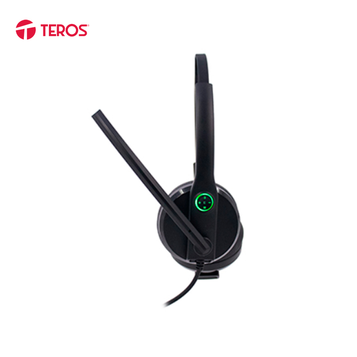 AUDIFONO TEROS TE-8039CS USB CON MICROFONO ANTI-RUIDO NEGRO - 3