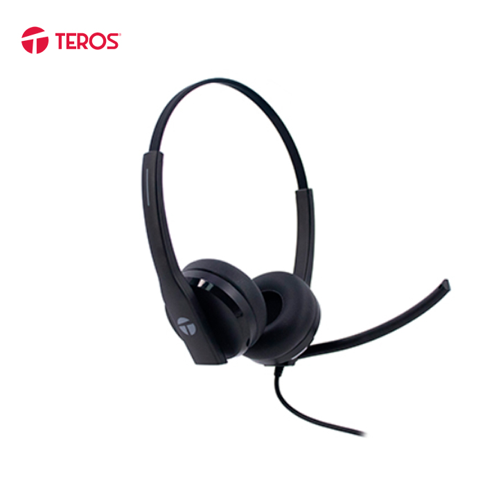 AUDIFONO TEROS TE-8039CS USB CON MICROFONO ANTI-RUIDO NEGRO - 4