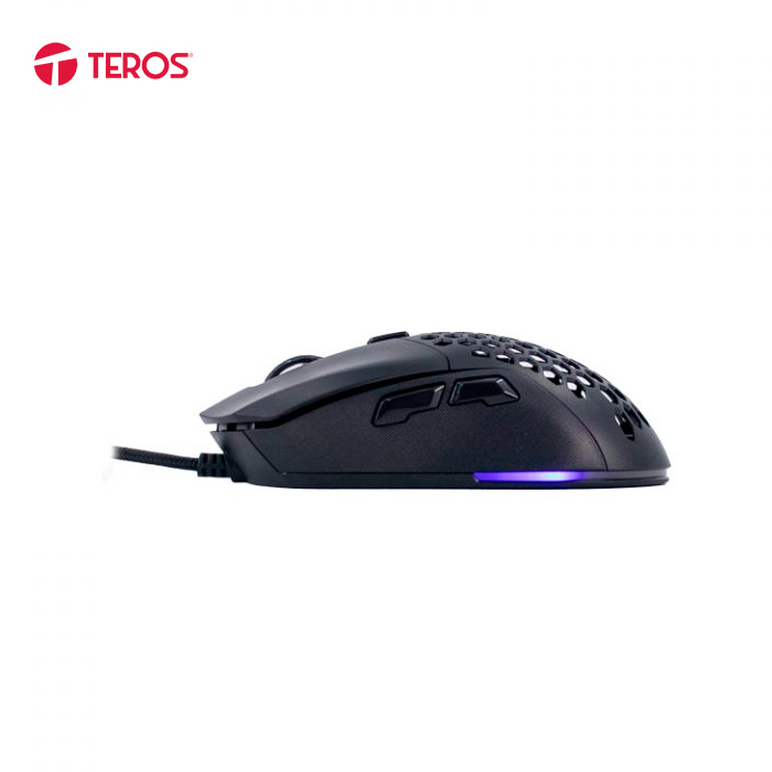 MOUSE GAMER TEROS TE-1232G OPTICO RGB 7 BOTONES DPI HASTA 7200 NEGRO - 2