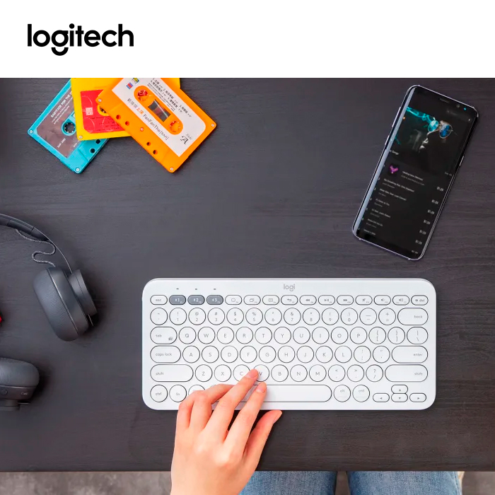 TECLADO LOGITECH K380 BLUETOOTH MULTIDISPOSITIVO BLANCO - 4