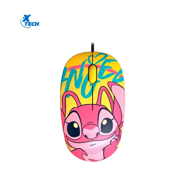 COMBO XTECH DISNEY STITCH AMARILLO MOUSE PAD AUDIFONOS TWS Y MOUSE ALAMBRICO - 3
