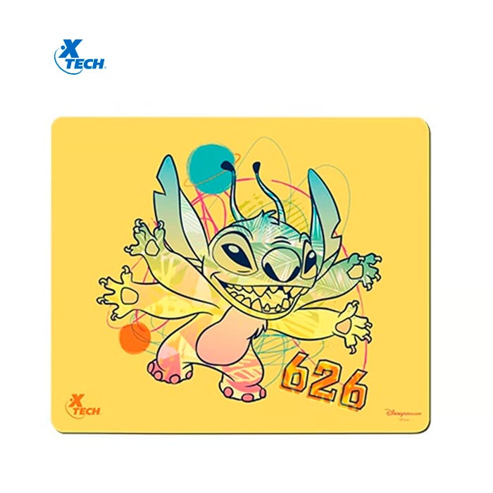 COMBO XTECH DISNEY STITCH AMARILLO MOUSE PAD AUDIFONOS TWS Y MOUSE ALAMBRICO - 4