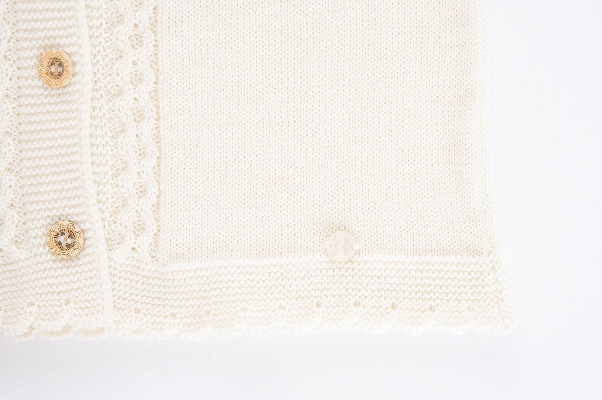 CARDIGAN TEJIDO EN ALGODÓN PARA BEBE - 2