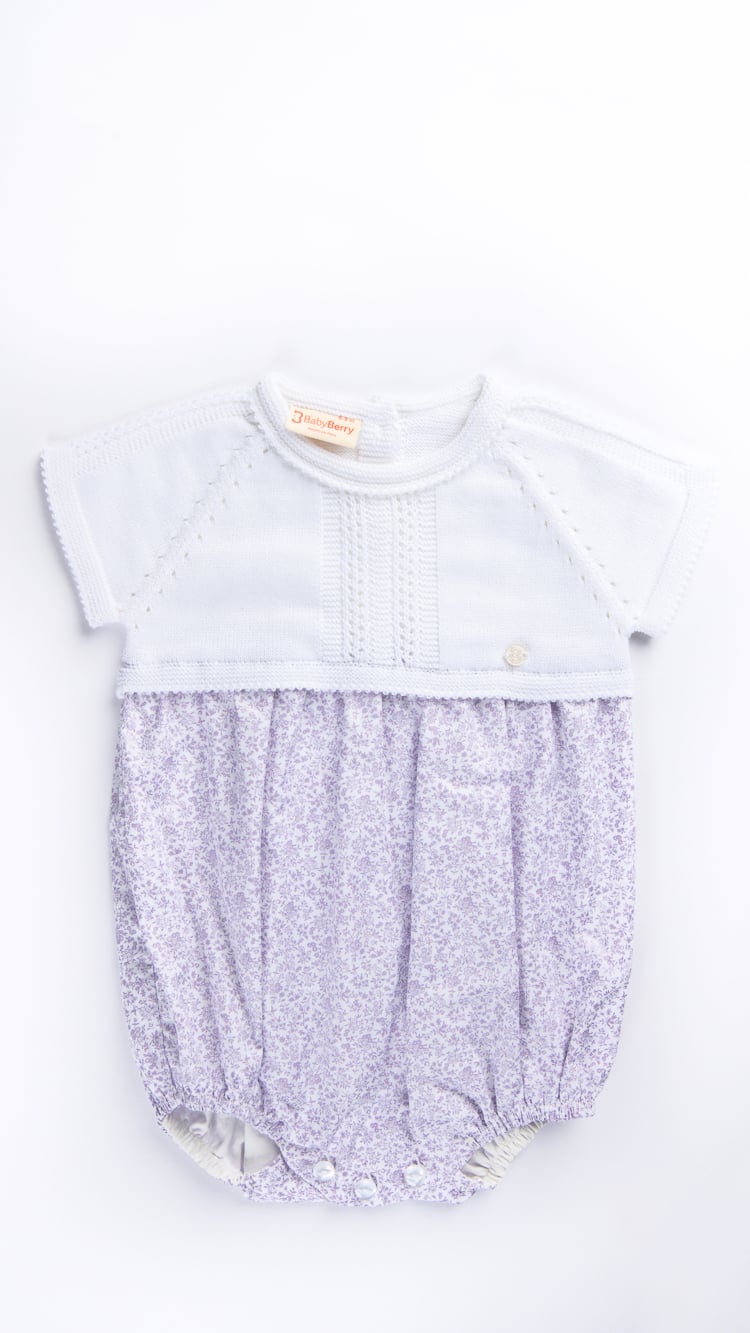ROMPER TEJIDO EN ALGODÓN PARA BEBE - 1