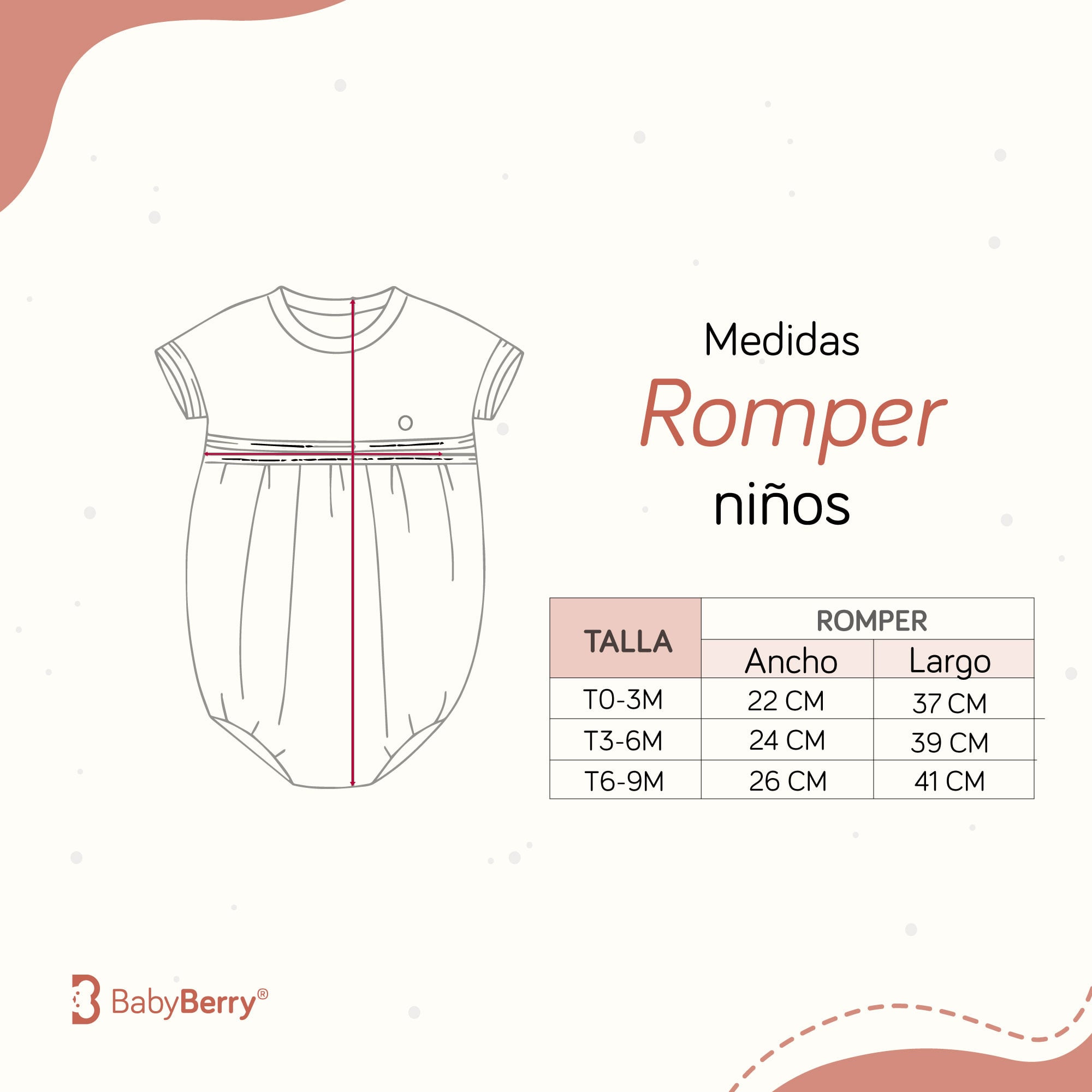 ROMPER TEJIDO EN ALGODÓN PARA BEBE - 4