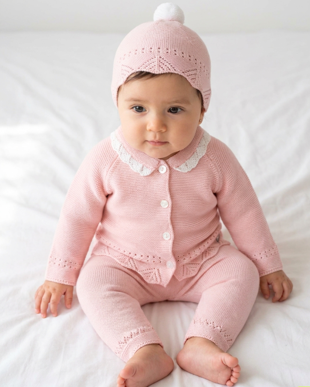 CONJUNTO TEJIDO PARA BEBE DE 3 PIEZAS - 1