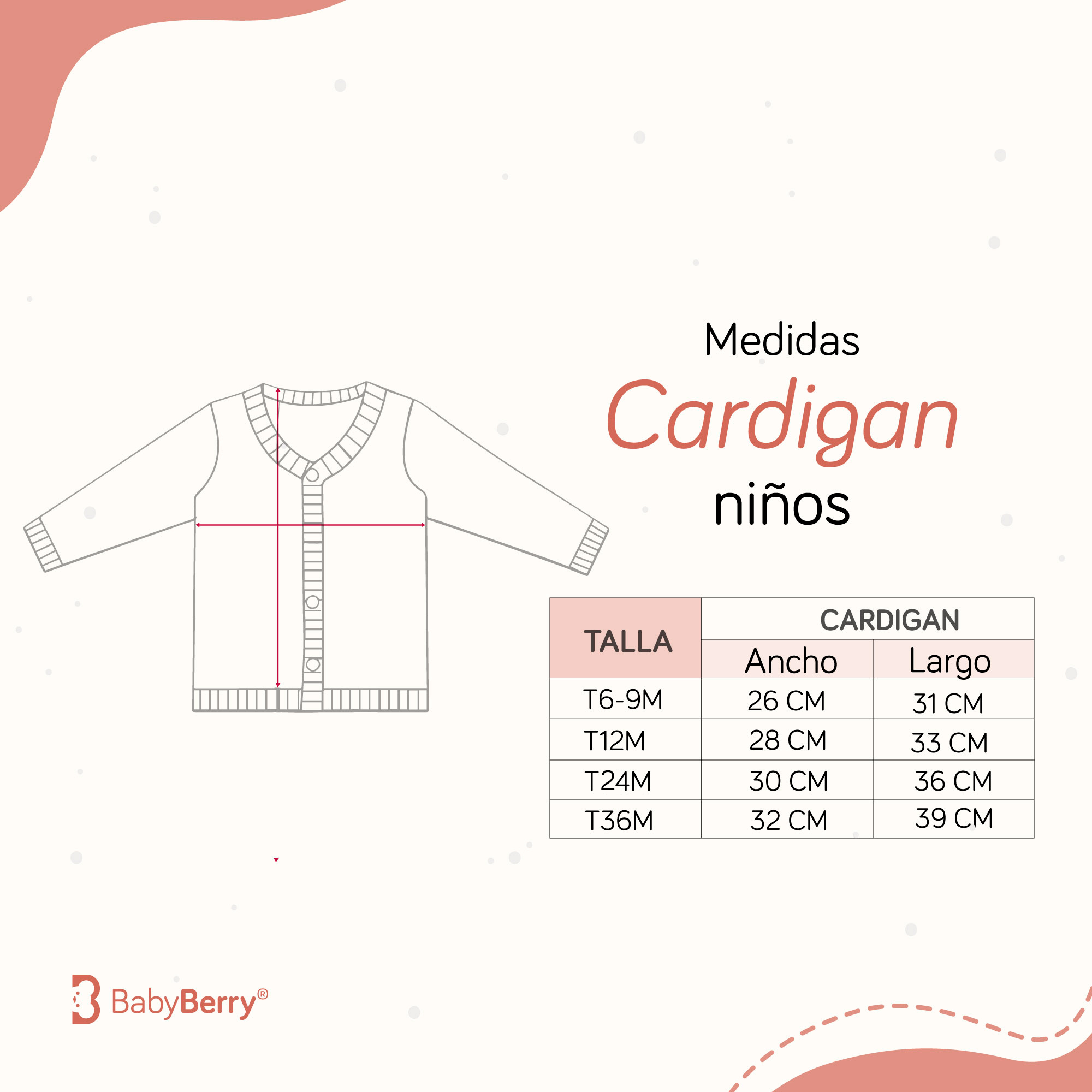 CARDIGAN TEJIDO EN ALGODÓN PARA BEBE - 3