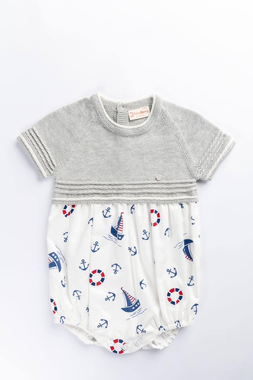ROMPER TEJIDO EN ALGODÓN PARA BEBE - 1