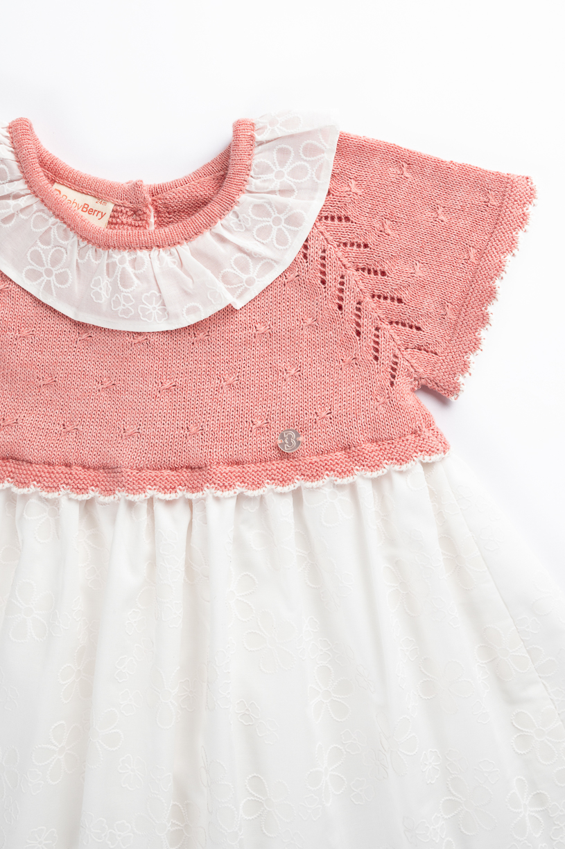 VESTIDO TEJIDO EN ALGODÓN PARA BEBE - 2