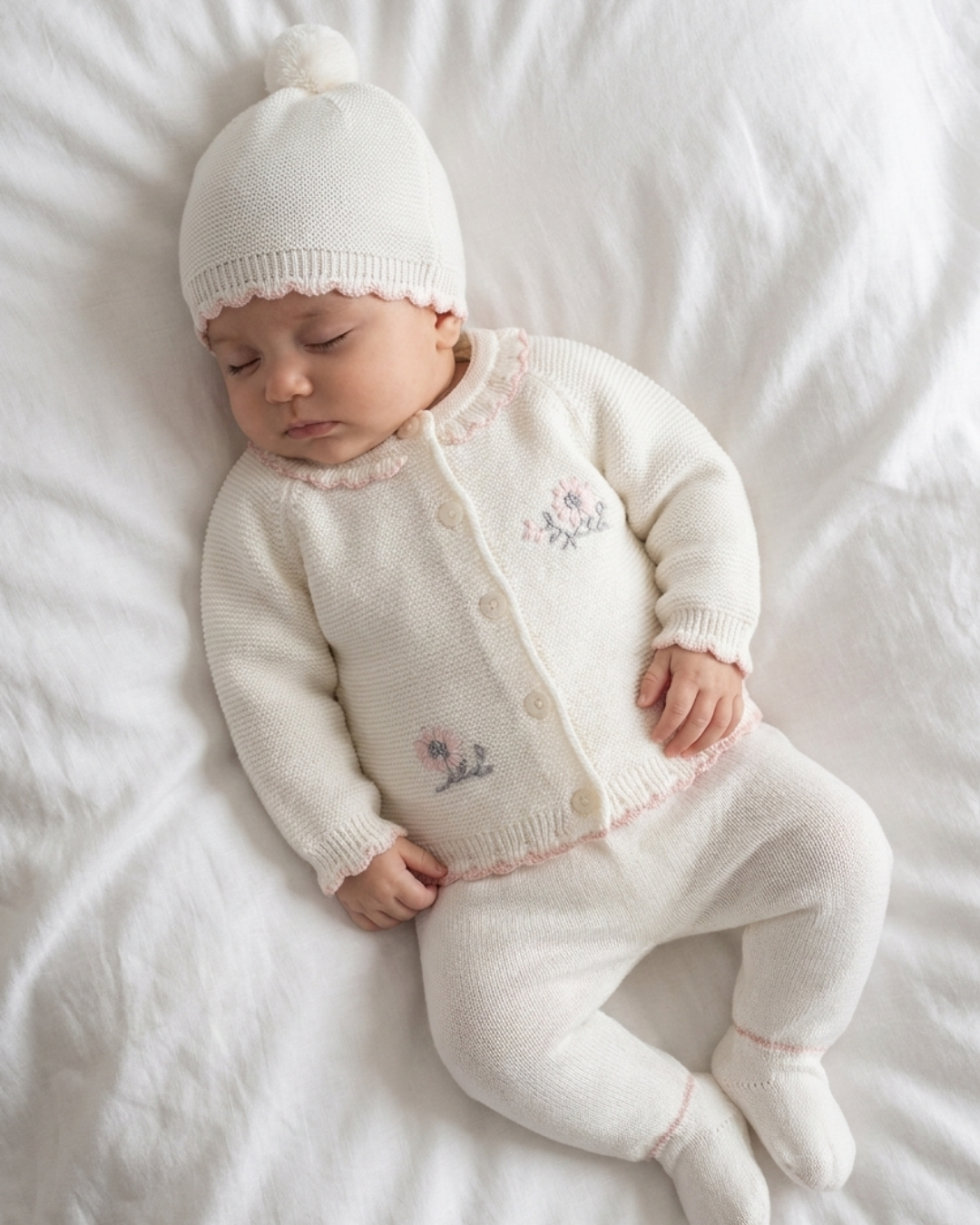 CONJUNTO TEJIDO PARA BEBE DE 3 PIEZAS - 2