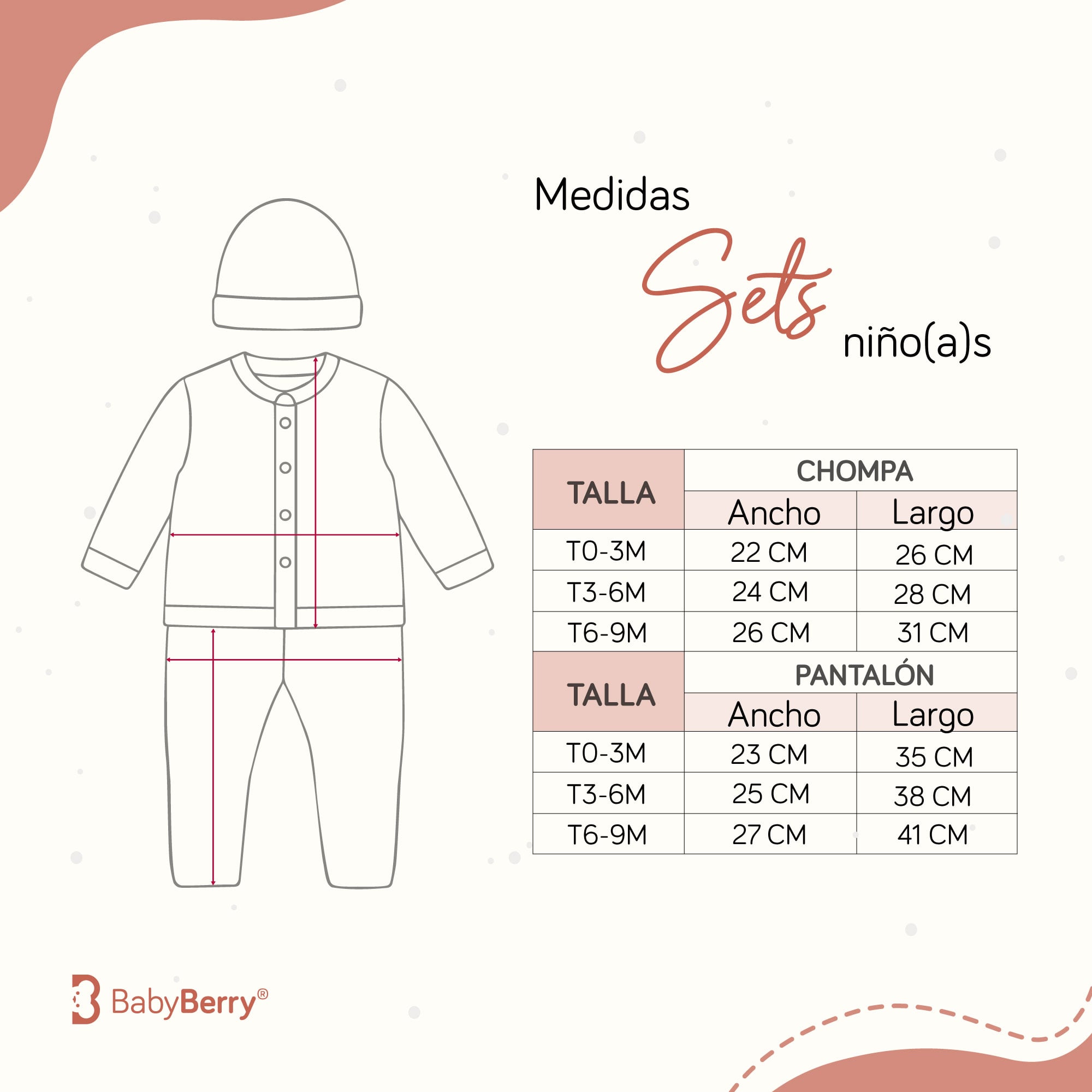 CONJUNTO TEJIDO PARA BEBE DE 3 PIEZAS - 4