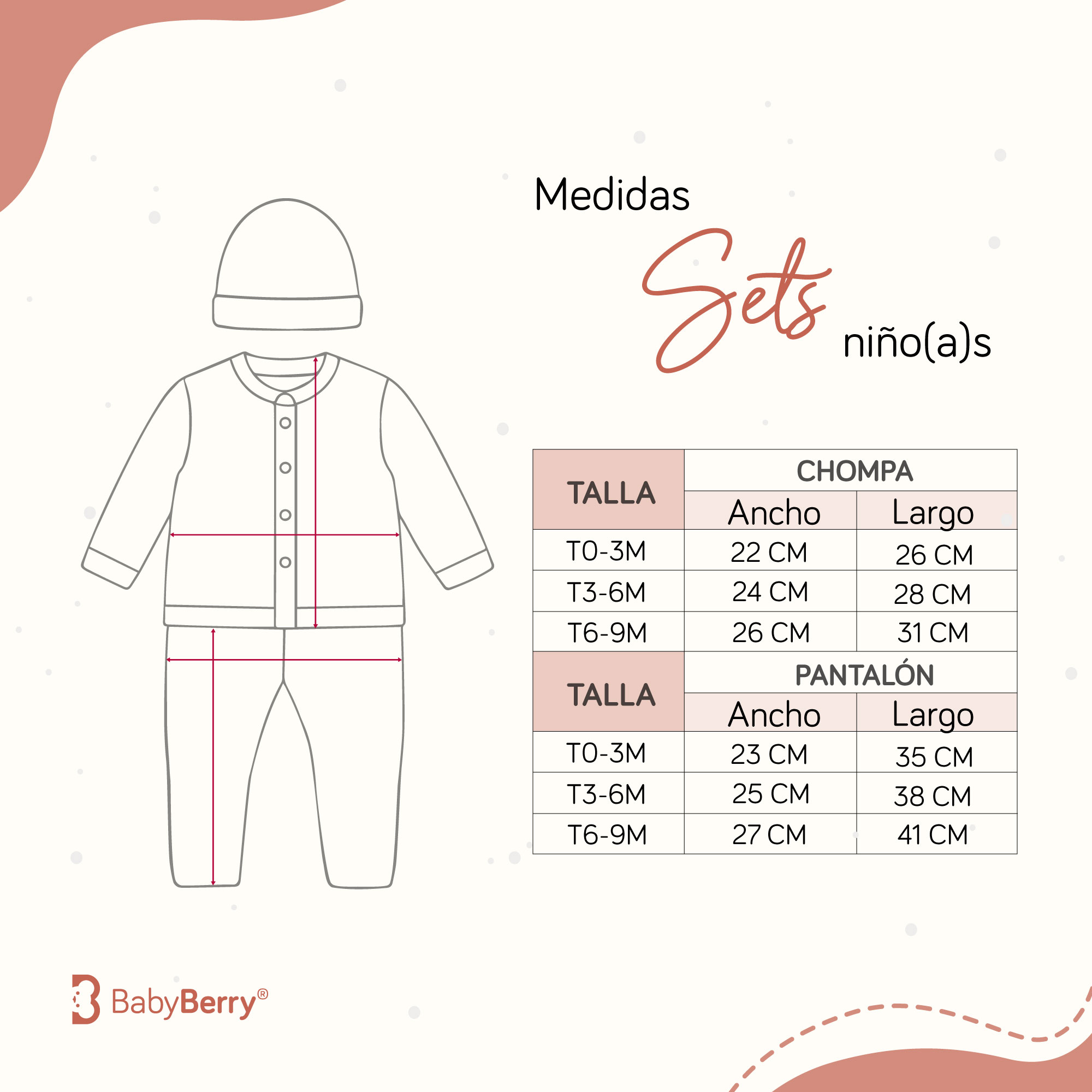 CONJUNTO TEJIDO PARA BEBE DE 3 PIEZAS - 4