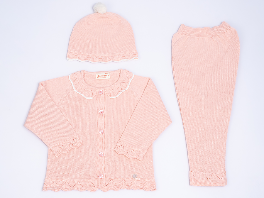 CONJUNTO TEJIDO PARA BEBE DE 3 PIEZAS - 1