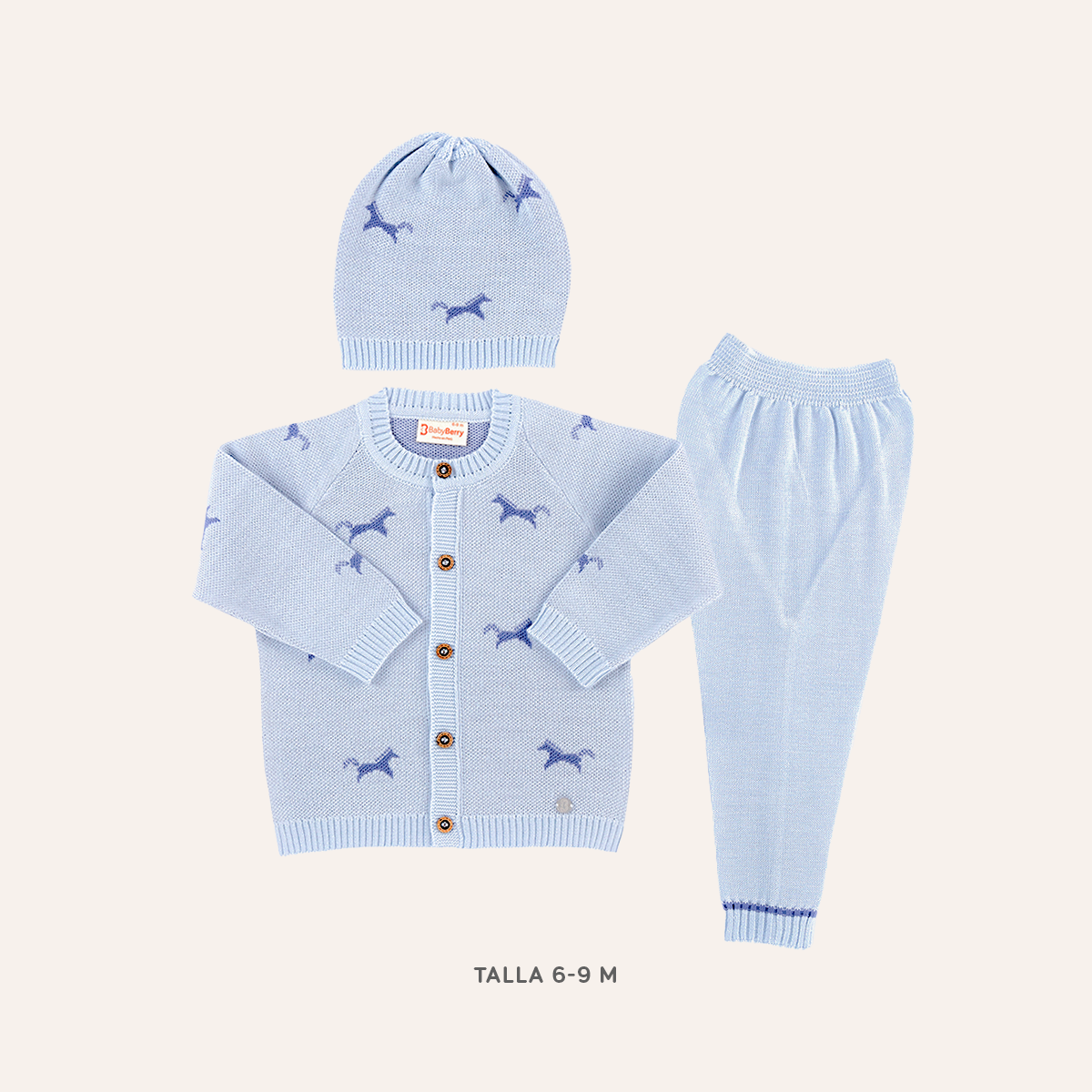 CONJUNTO TEJIDO PARA BEBE DE 3 PIEZAS - 1