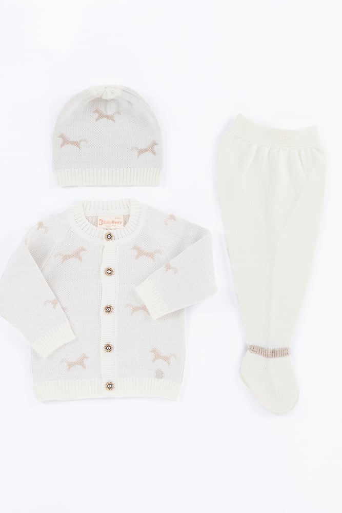 CONJUNTO TEJIDO PARA BEBE DE 3 PIEZAS - 1