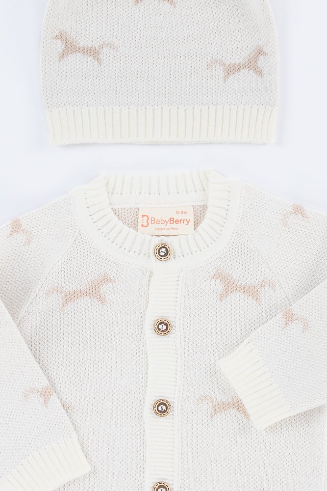 CONJUNTO TEJIDO PARA BEBE DE 3 PIEZAS - 2