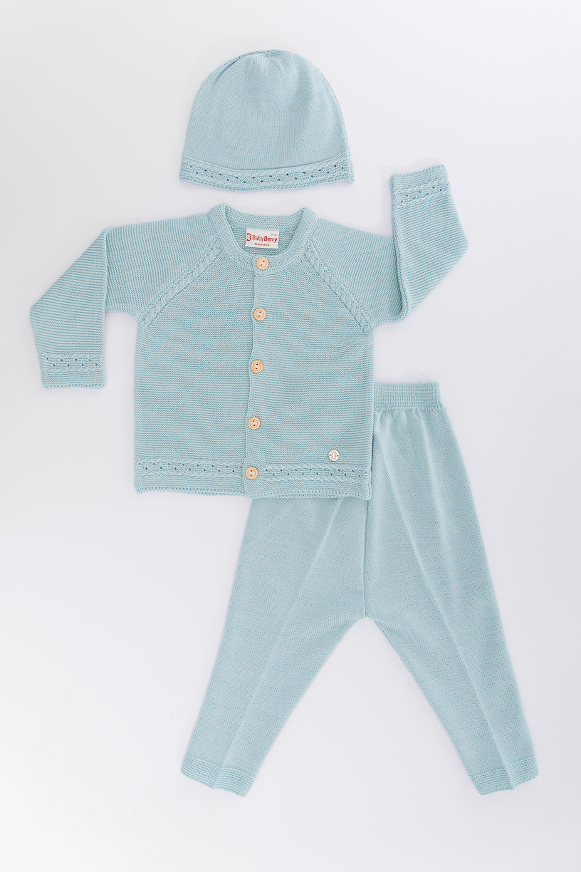 CONJUNTO TEJIDO PARA BEBE DE 3 PIEZAS - 1