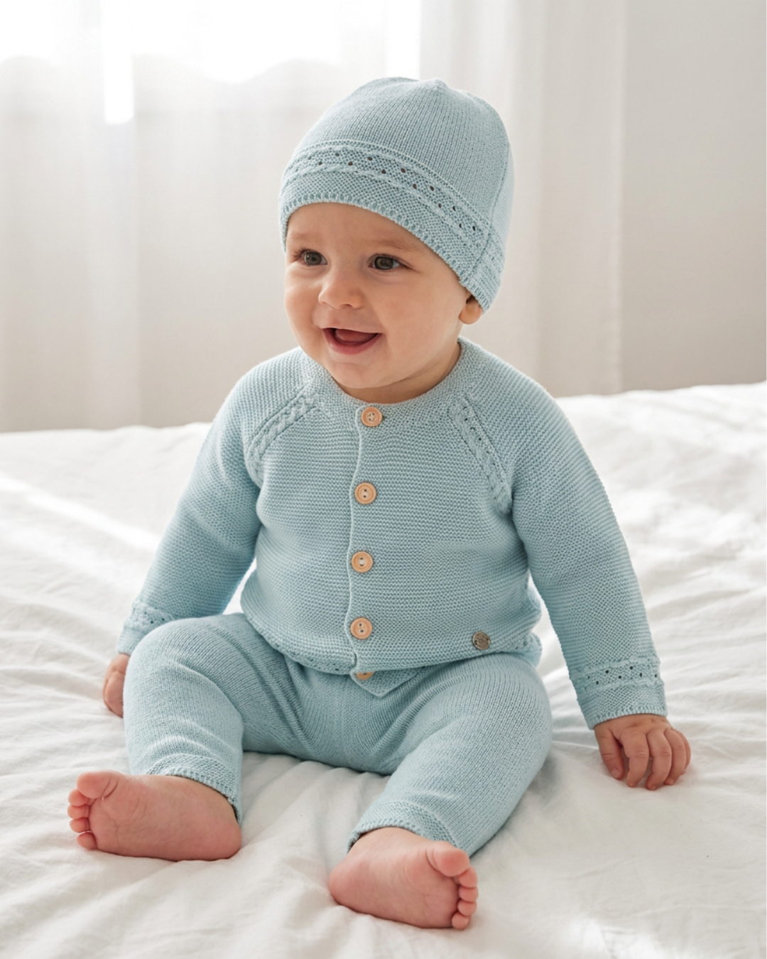 CONJUNTO TEJIDO PARA BEBE DE 3 PIEZAS - 1
