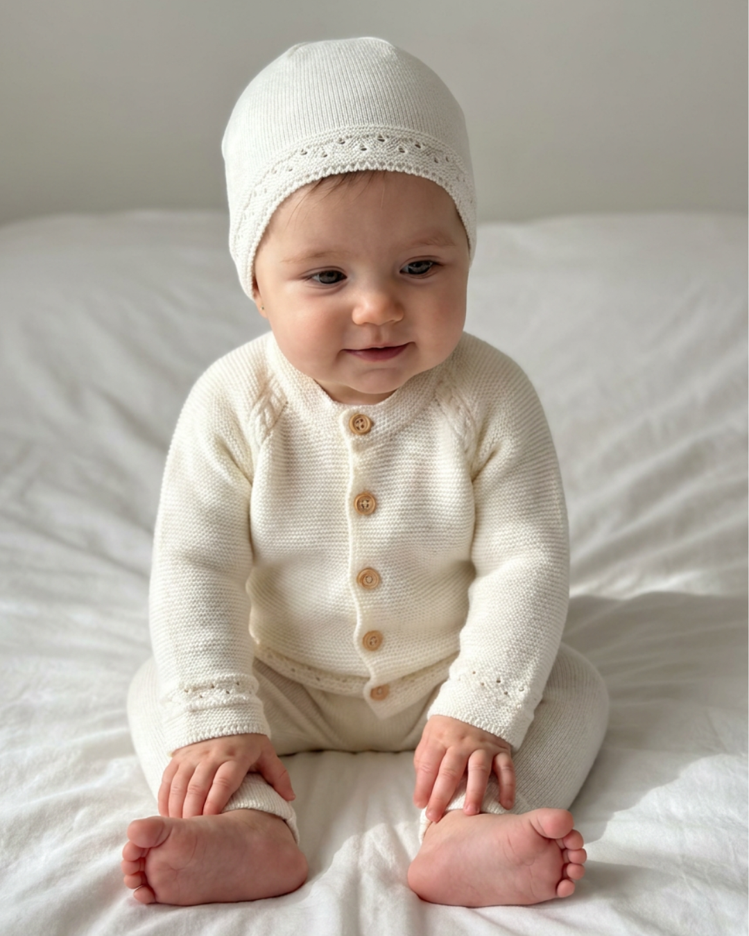 CONJUNTO TEJIDO PARA BEBE DE 3 PIEZAS - 1