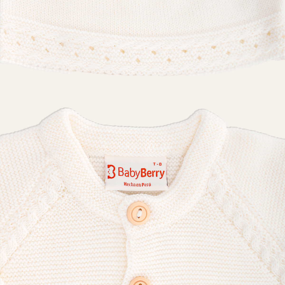 CONJUNTO TEJIDO PARA BEBE DE 3 PIEZAS - 2