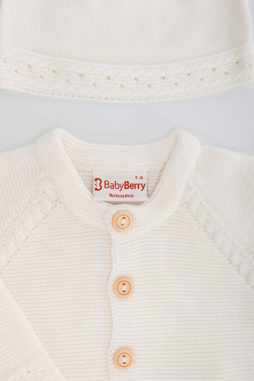 CONJUNTO TEJIDO PARA BEBE DE 3 PIEZAS - 2