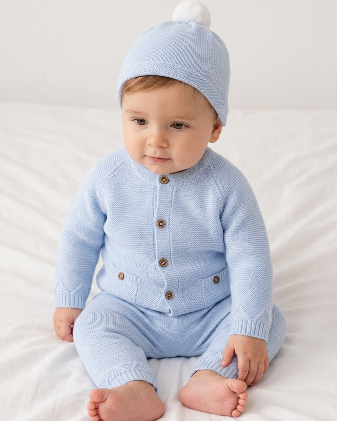 CONJUNTO TEJIDO PARA BEBE DE 3 PIEZAS - 1
