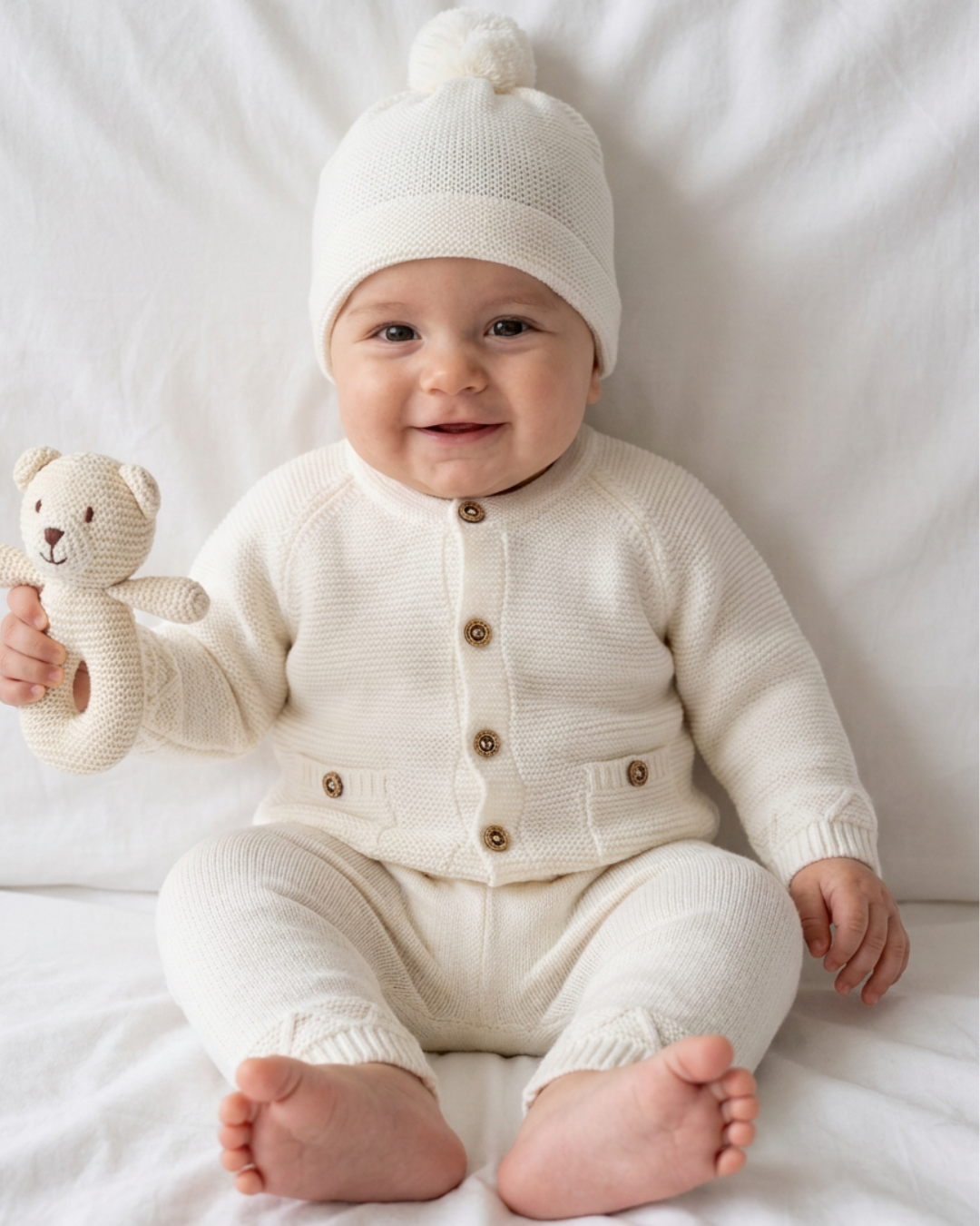 CONJUNTO TEJIDO PARA BEBE DE 3 PIEZAS - 1