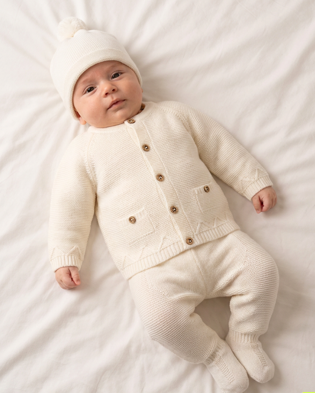 CONJUNTO TEJIDO PARA BEBE DE 3 PIEZAS - 1
