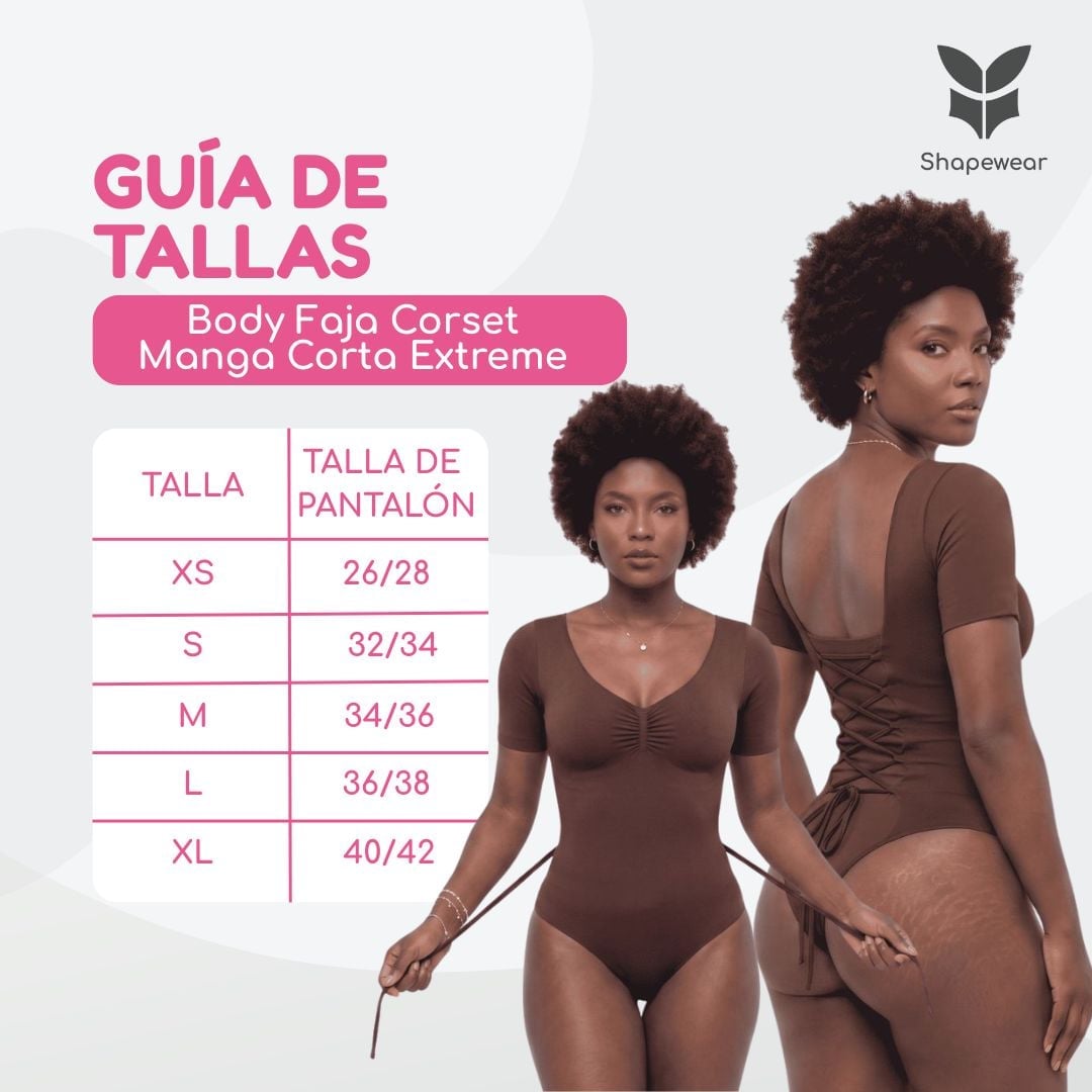 BODY FAJA CORSET MANGA CORTA EXTREME - 2
