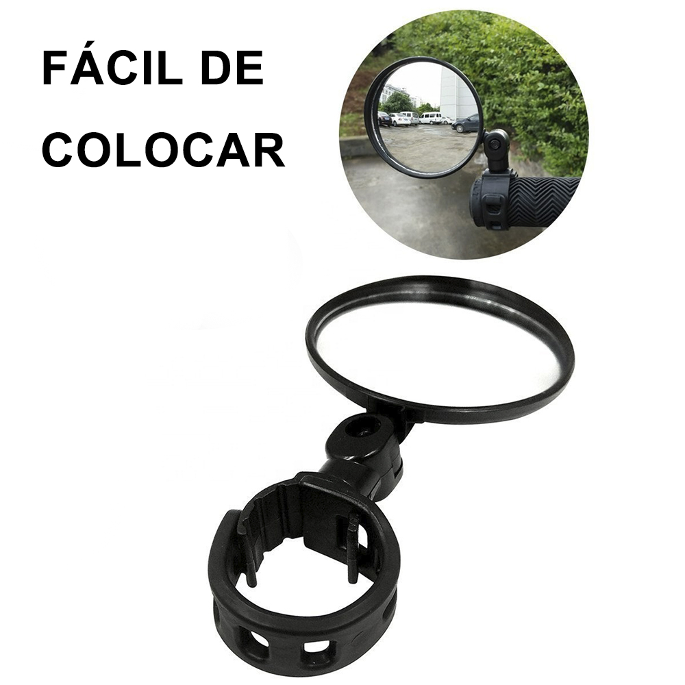 ESPEJO RETROVISOR PARA BICICLETA AJUSTABLE Y GIRATORIO - 2