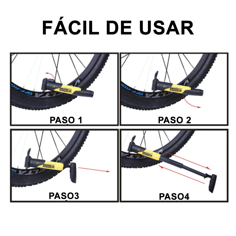 INFLADOR BICICLETA PELOTA PORTÁTIL - 3