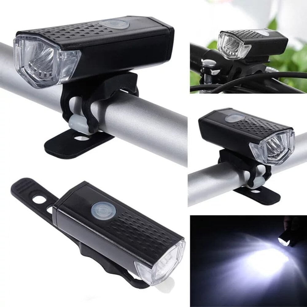 LUCES PARA BICICLETA FARO DELANTERO Y TRASERO RECARGABLE - 3