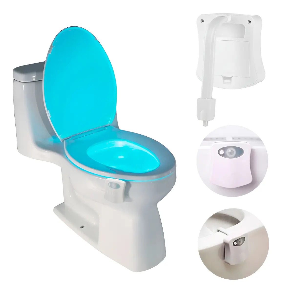 LUZ DE INODORO SENSOR LUZ NOCTURNA LED PARA BAÑO - 2
