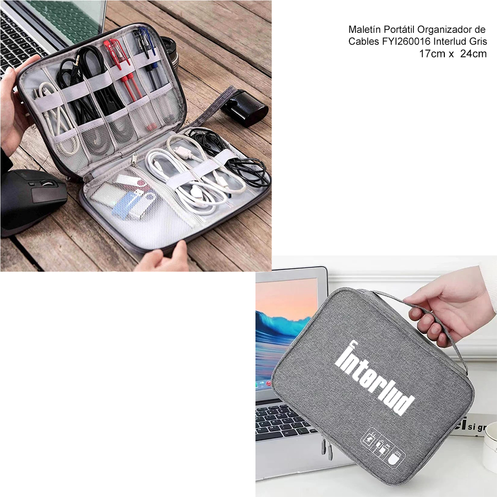 MALETÍN PORTÁTIL ORGANIZADOR DE CABLES INTERLUD - 1