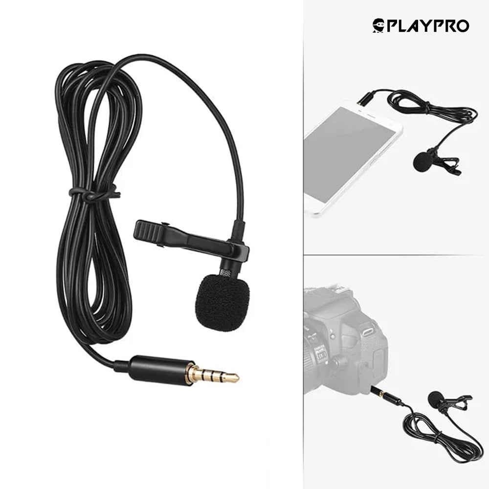 MICROFONO LAVALIER PECHERO SOLAPERO PARA CELULARES Y CÁMARA MIS300016 - 4