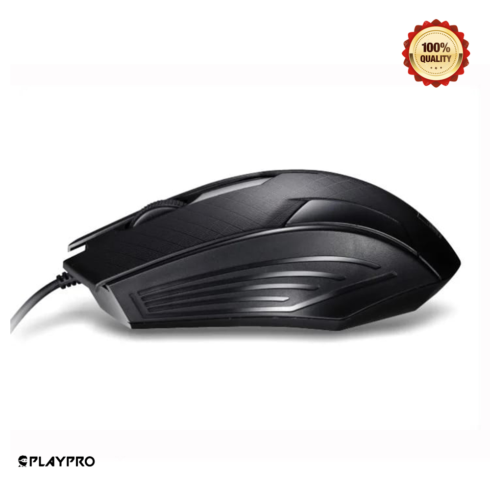 MOUSE ERGONÓMICO USB PC LAPTOP COMPUTADORA NEGRO PLAYPRO TYM350006 - 3