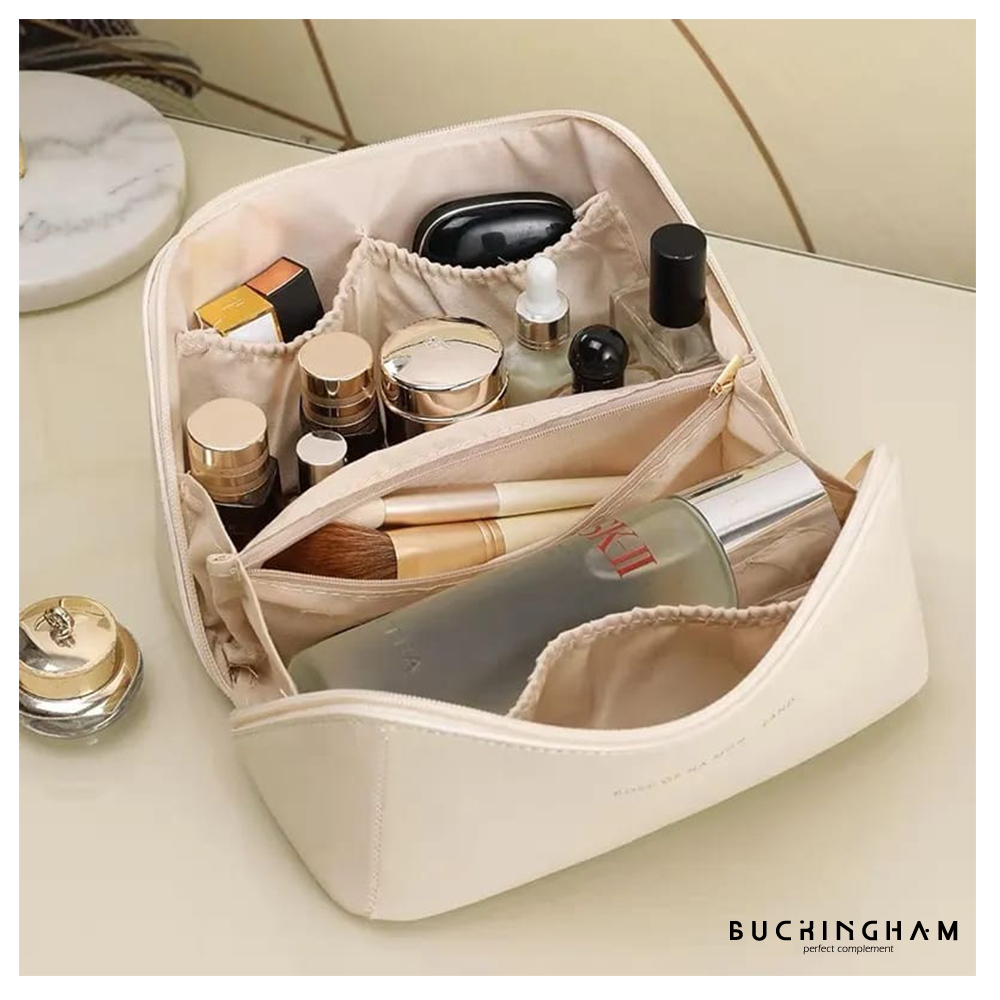 NECESER ESTUCHE DE COSMÉTICOS PU CON ASA - 2