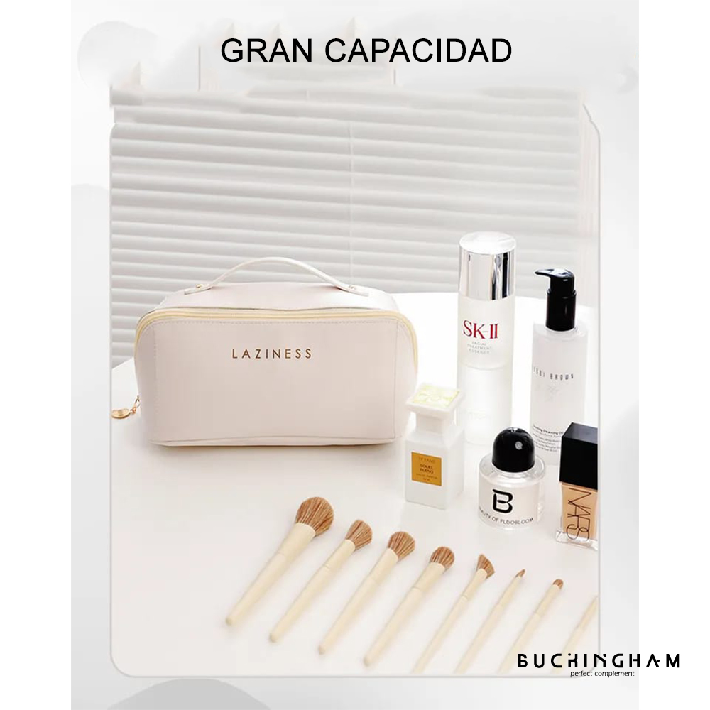 NECESER ESTUCHE DE COSMÉTICOS PU CON ASA - 3