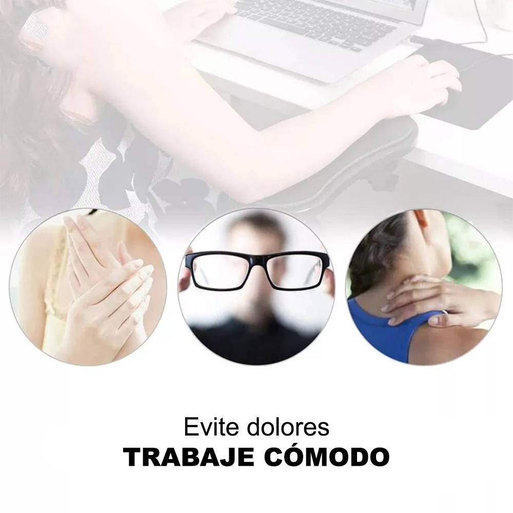 SOPORTE DE BRAZO PARA ESCRITORIO PARA MUÑECA Y MANO MOUSE NEGRO PLAYPRO - 2