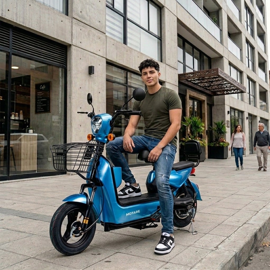 BICIMOTO ELECTRIC MOTARE FLASH 500W AZUL - 2