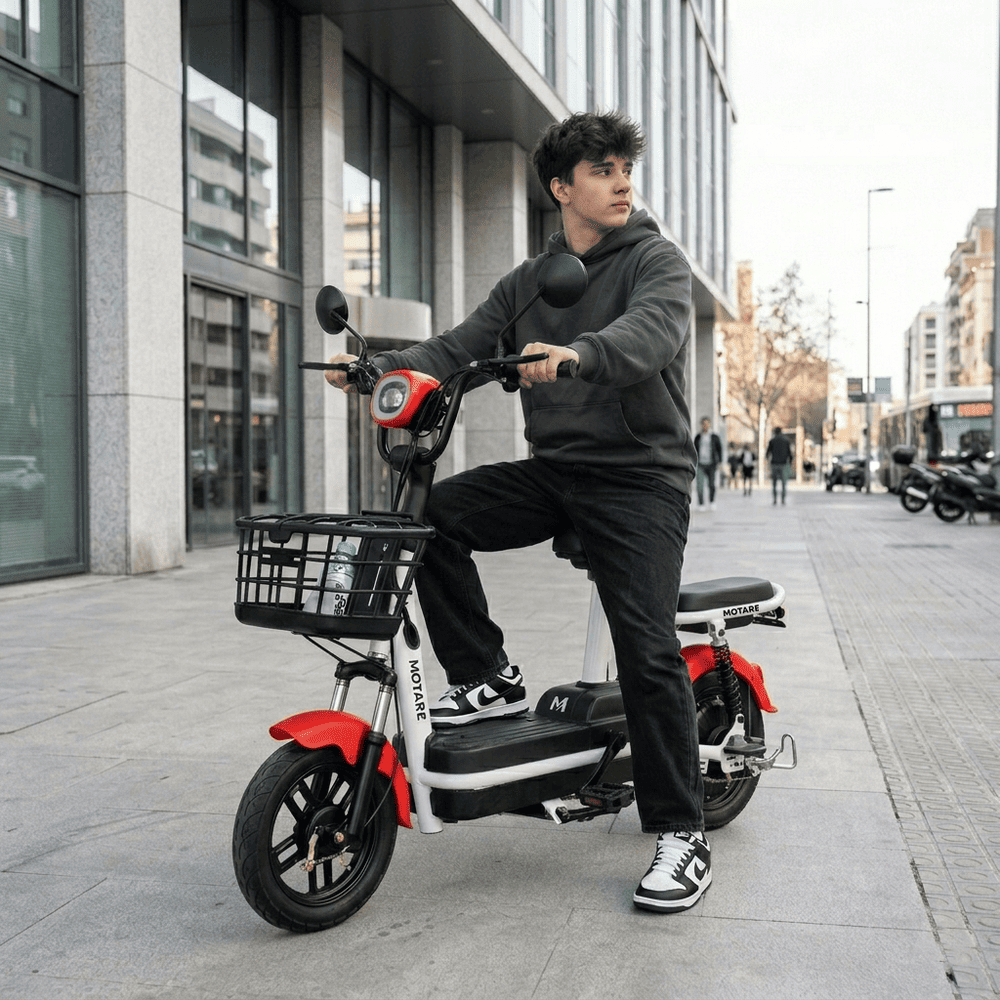 BICIMOTO ELECTRIC MOTARE HAPPY ROJO - BATERÍA EXTRAÍBLE - 2